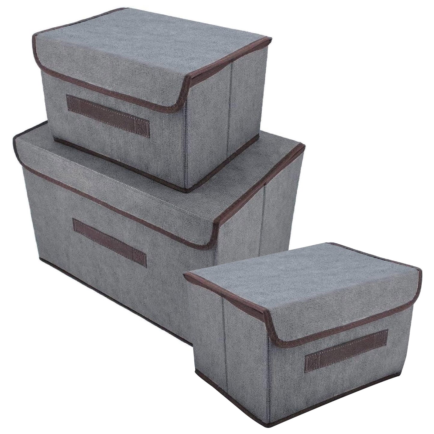 Caja Organizador Con Tapa Plegable X3