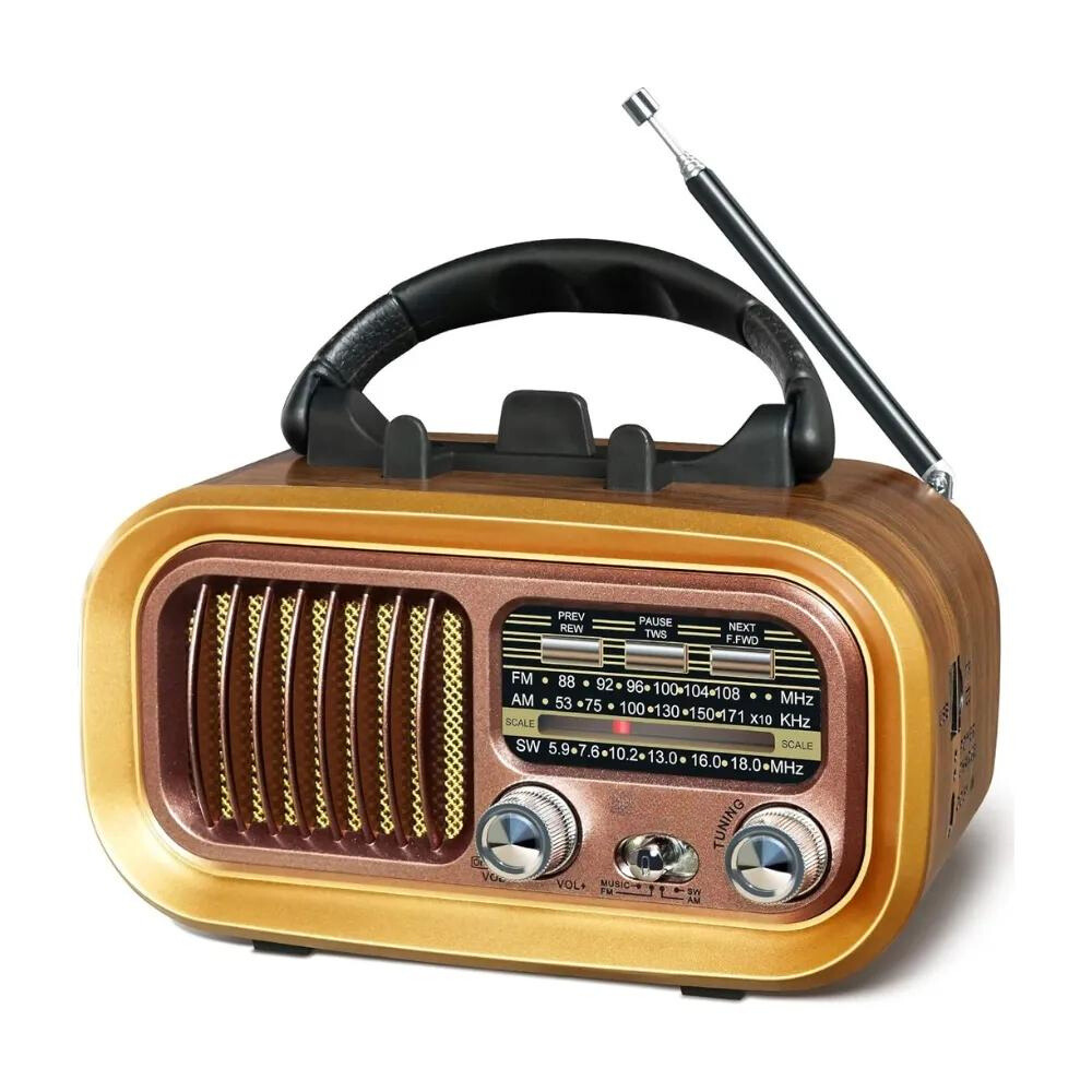 Radio Retro Fm Am Sw Bluetooth rv-109bt