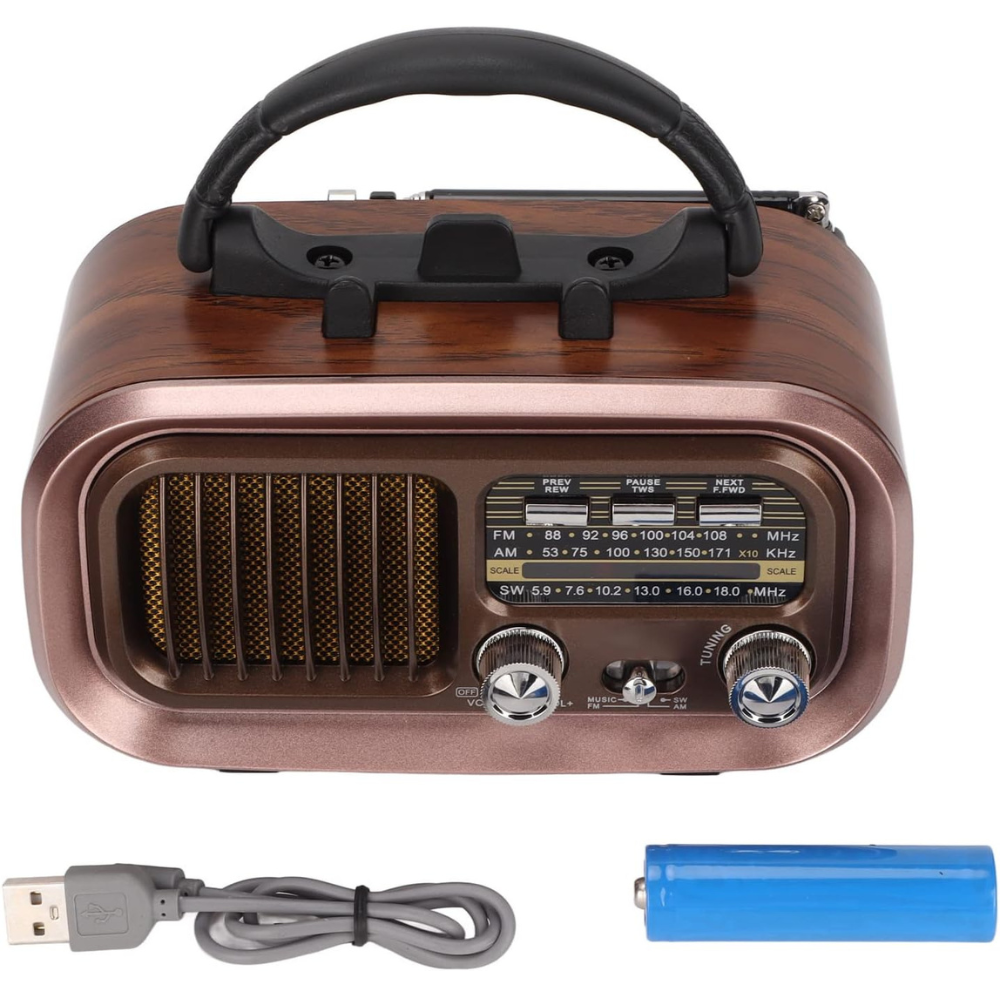 Radio Retro Fm Am Sw Bluetooth rv-109bt