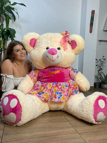 Osa de peluche con vestido Gigante 200cm