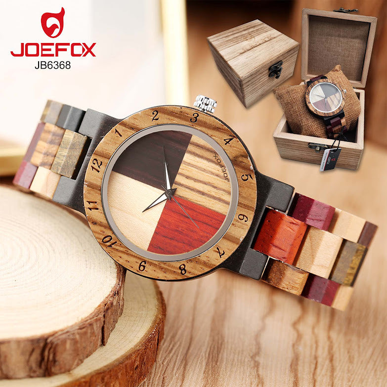 RELOJ JOEFOX BAMBU ESTUCHE MADERA