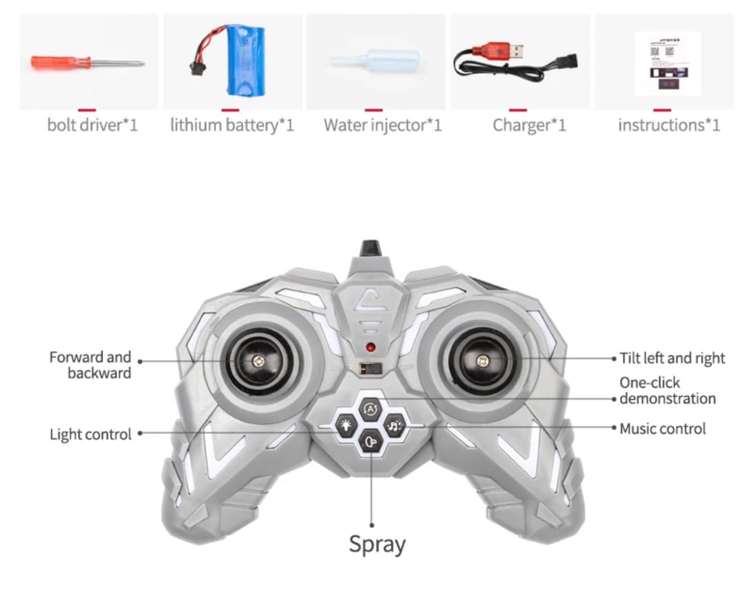 Monster Shark Rc Dual 360 Extremo Escala