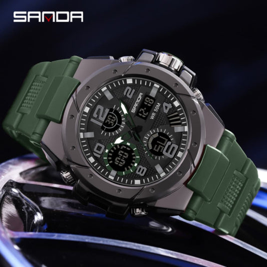 Reloj original sanda 6008 sumergible