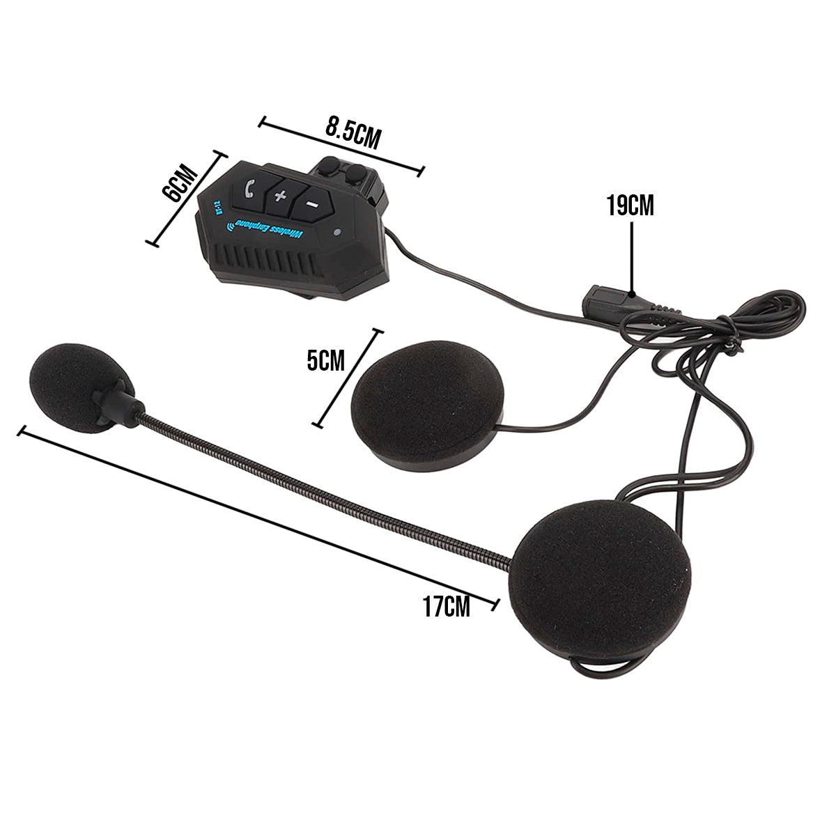 Intercomunicador Casco Moto BT-12