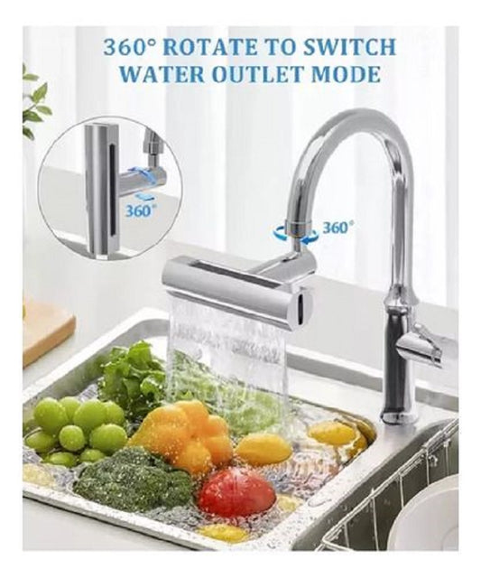 Grifo De Cocina 360 Cascada Lluvia 4En1