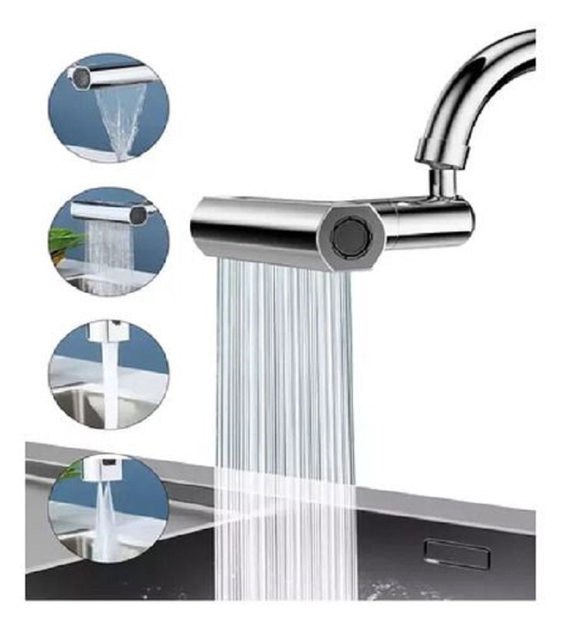 Grifo De Cocina 360 Cascada Lluvia 4En1