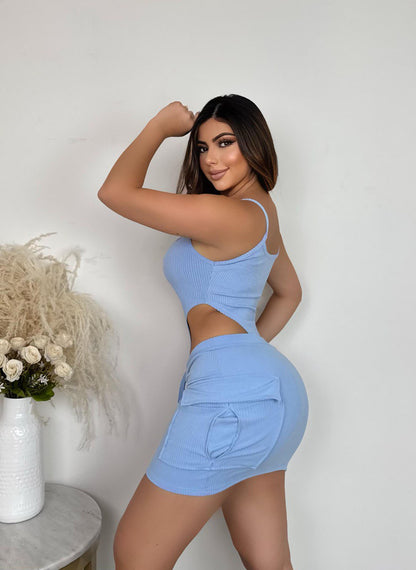 Conjunto 2 prenda Body y falda Estrella