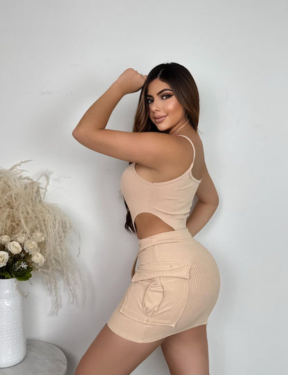 Conjunto 2 prenda Body y falda Estrella