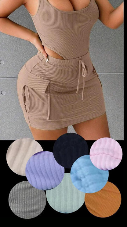 Conjunto 2 prenda Body y falda Estrella