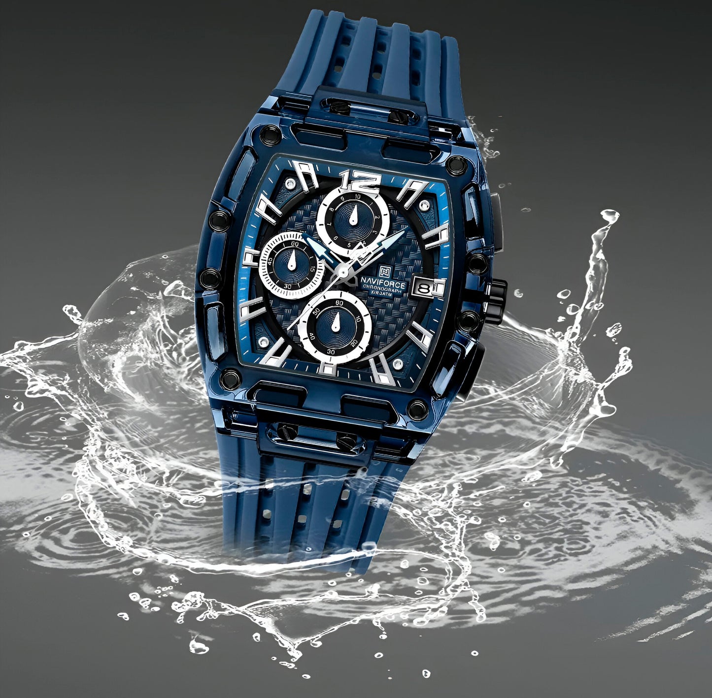Reloj Naviforce Deportivo Nf7105 Goma Ho