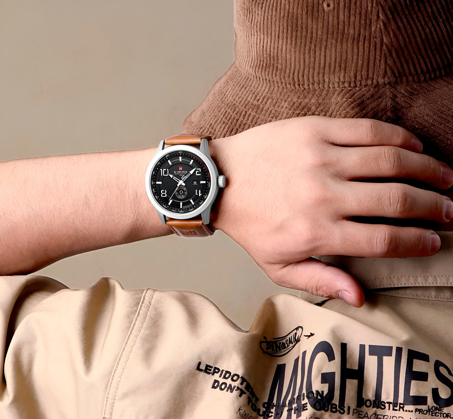 Reloj Naviforce Casual Nf9229 Cuero Homb