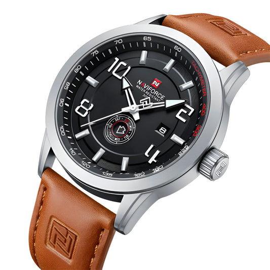Reloj Naviforce Casual Nf9229 Cuero Homb