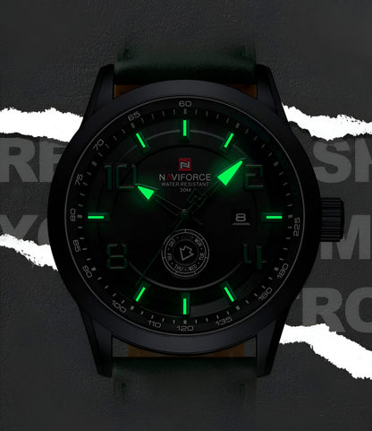 Reloj Naviforce Casual Nf9229 Cuero Homb