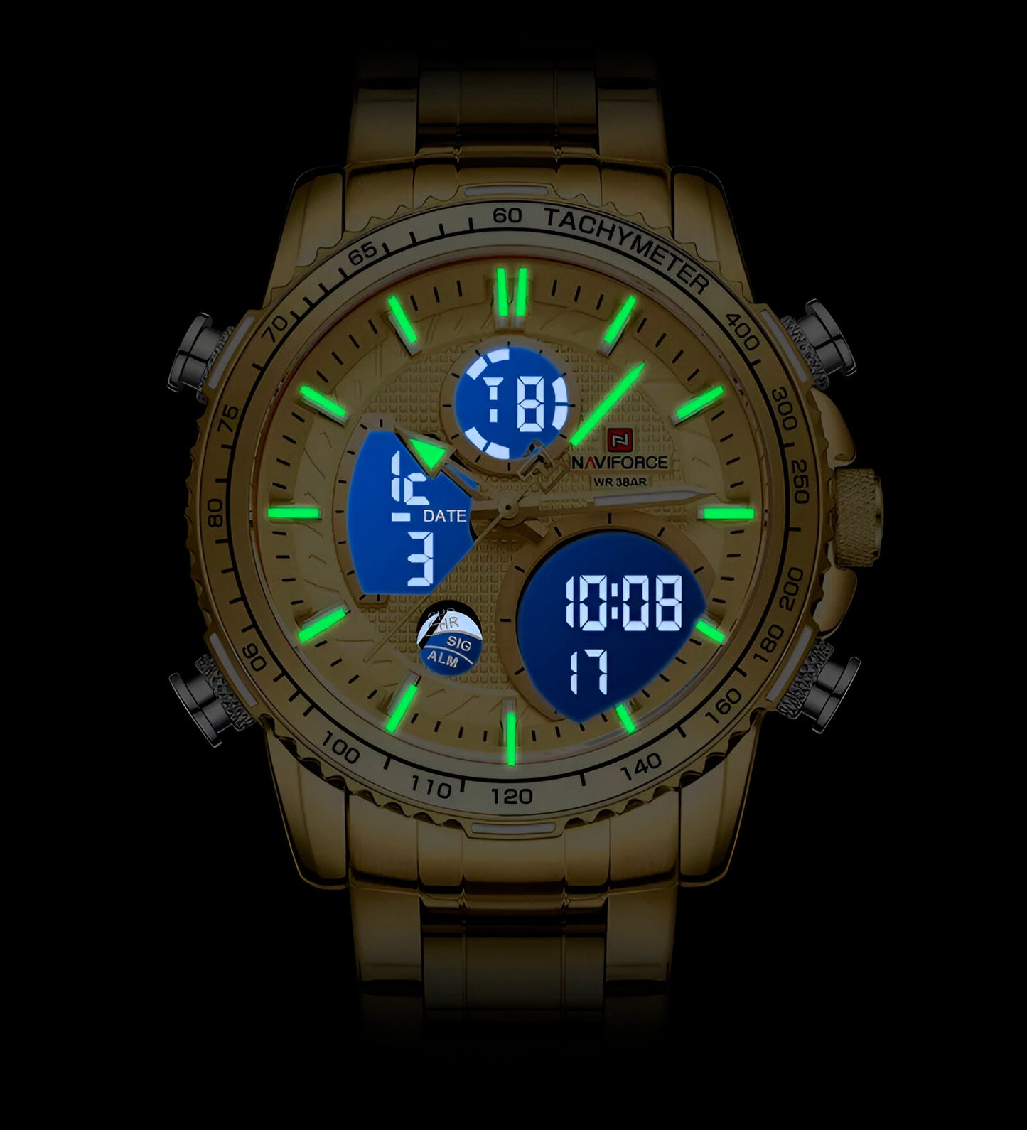 Reloj Naviforce Casual Nf9182 Crono Homb
