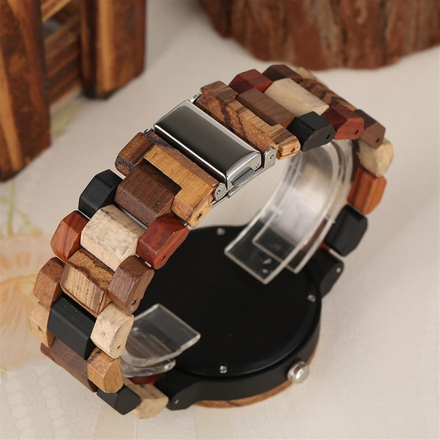 RELOJ JOEFOX BAMBU ESTUCHE MADERA