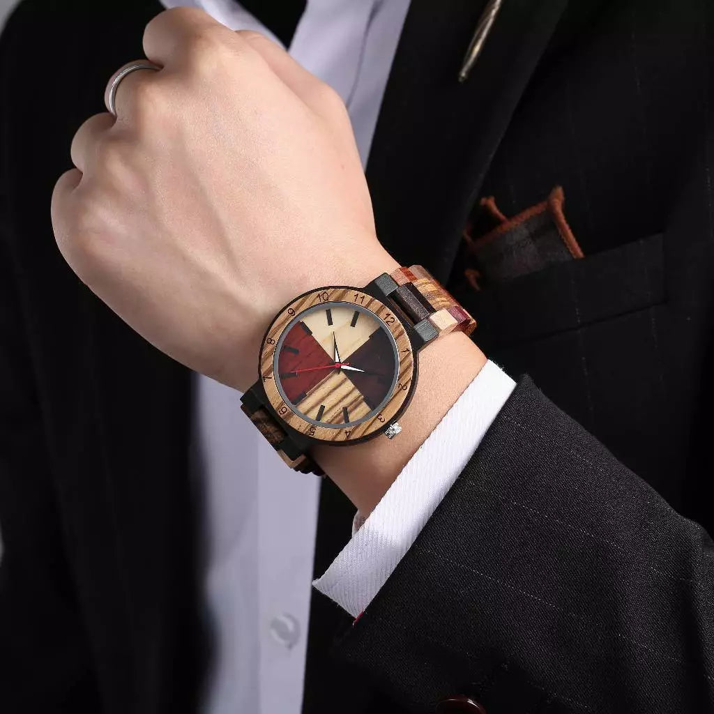 RELOJ JOEFOX BAMBU ESTUCHE MADERA