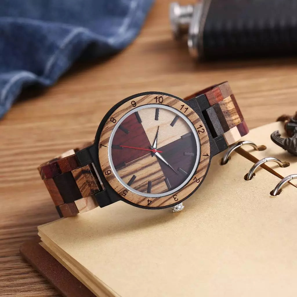 RELOJ JOEFOX BAMBU ESTUCHE MADERA